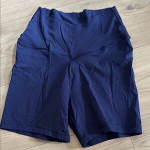 Aerie Navy Bike Shorts